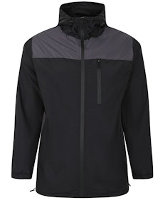 Bigdude Showerproof Windbreaker Jacket Black/Charcoal